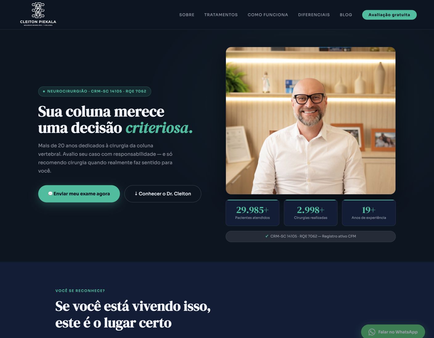 Página criada para o Dr. Cleiton Piekala
