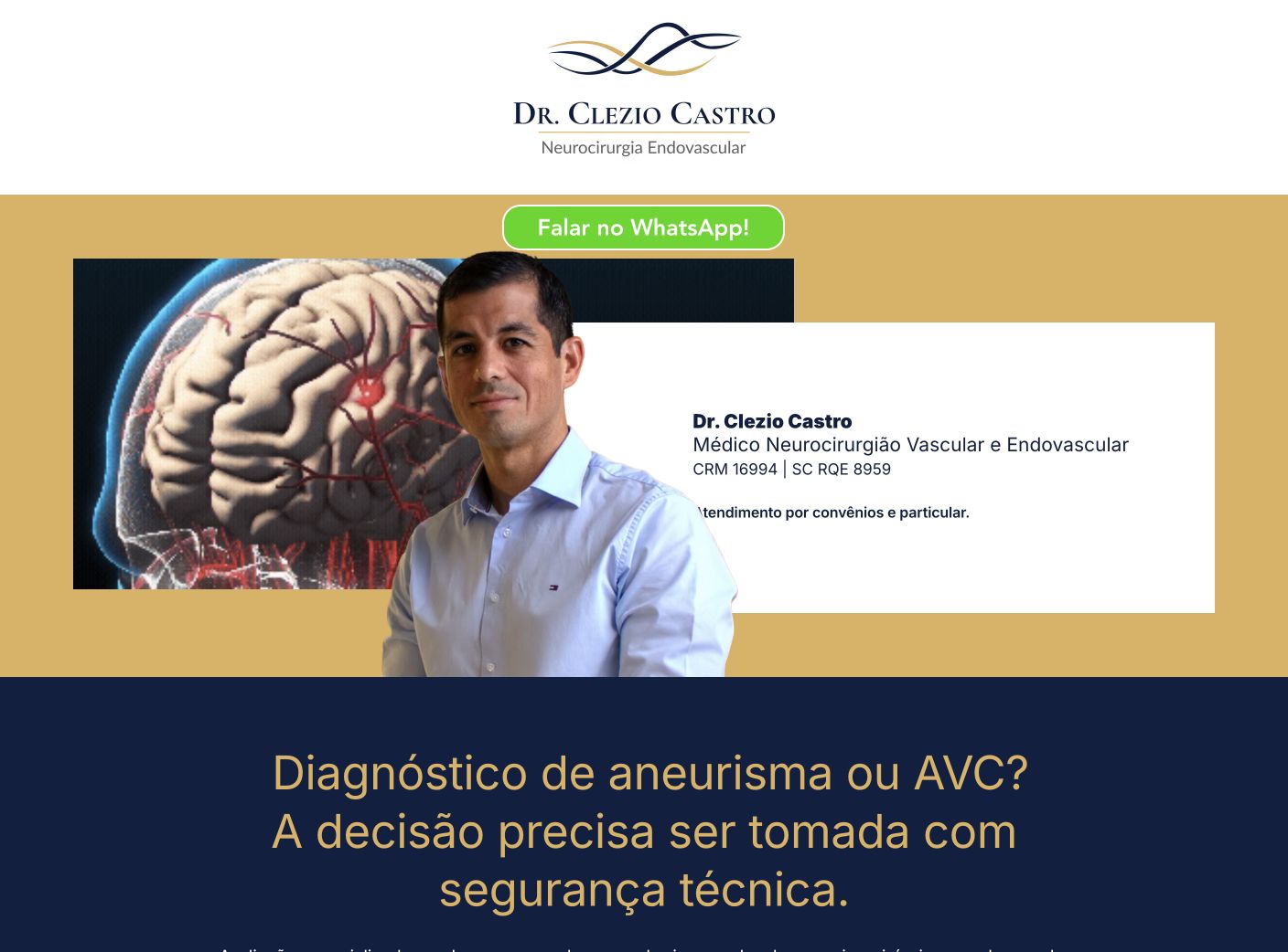 Página criada para o Dr. Clézio Castro