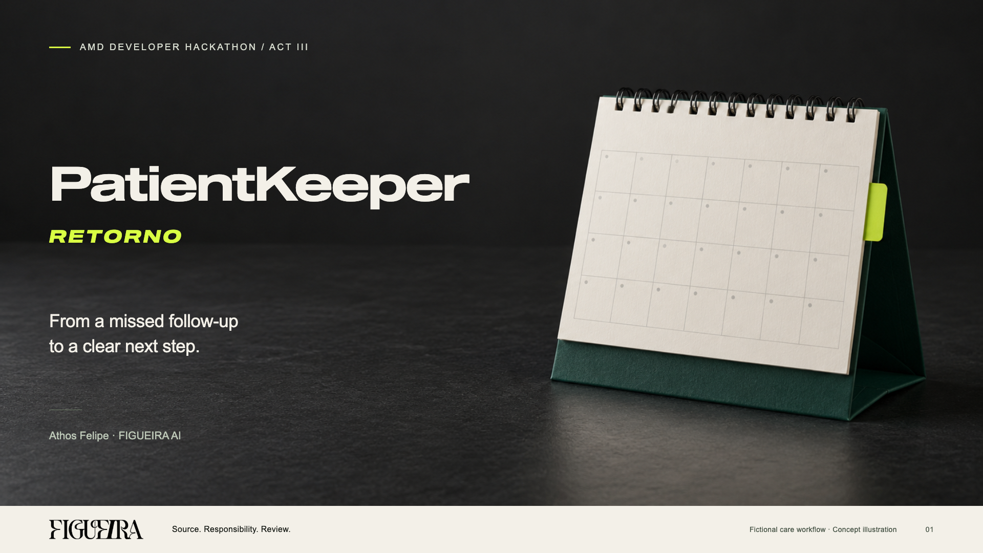 PatientKeeper Retorno: agenda, fontes e continuidade do acompanhamento